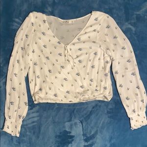 Hollister Long Sleeved Floral Blouse